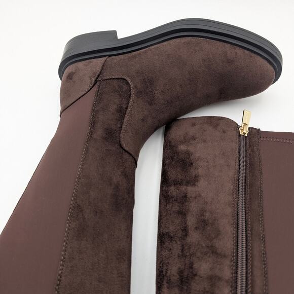 Reaction Kenneth Cole Anabelle Boots Round Toe Chocolate Size US6.5 EU37 - Picture 9 of 13